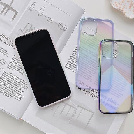 「V066」iphone15/15proケース オーロラ 人気 iphone14 クリアケース グラデーション