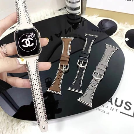 「V483」アップル ウォッチ バンド 女性 おしゃれ apple watch レザー バンド 細い