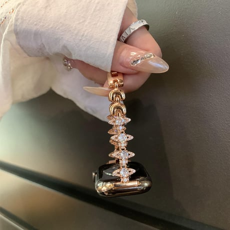 「V668」アップルウォッチバンド キラキラ 女性 apple watch バンド かわいい