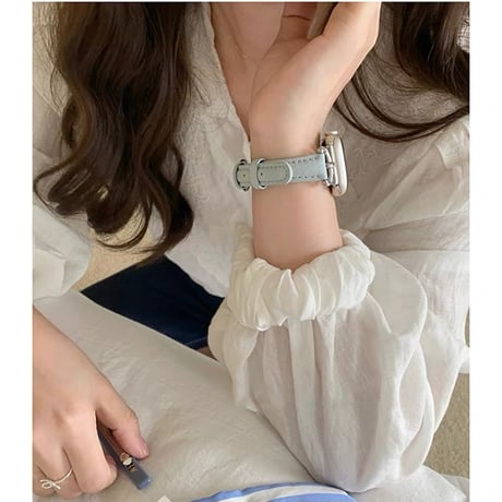 「V708」アップル ウォッチ レザー バンド 女性 apple watch バンド 細い