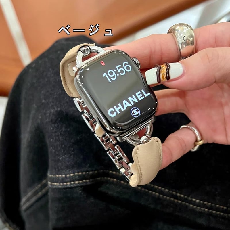 V546」アップル ウォッチ バンド レザー 女性 apple watch ultra バン