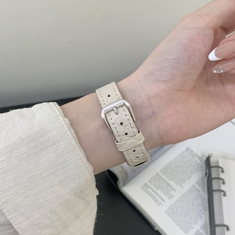 「V724」アップルウォッチバンド 革 女性 42mm/46mm apple watchバンド クロコダイル風