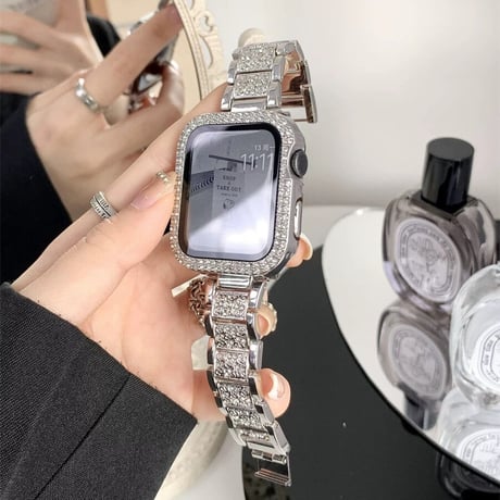 「V364」アップル ウォッチ カバー おすすめ キラキラ apple watch一体型ケース おしゃれ
