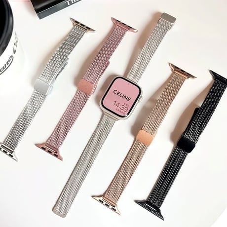 「V624」アップル ウォッチ バンド マグネット apple watch バンド 細め 女性