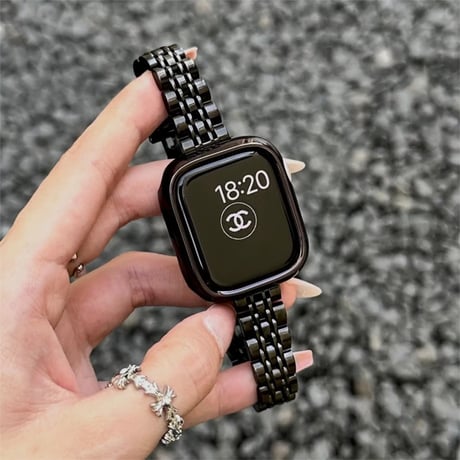 「V730」アップル ウォッチ ステンレス バンド apple watchバンド 女性 細め アップルウォッチカバー付き