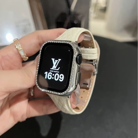 「V690」d バックル アップル ウォッチ バンド 女性 おしゃれ apple watch レザー バンド 「保護カバー付き」