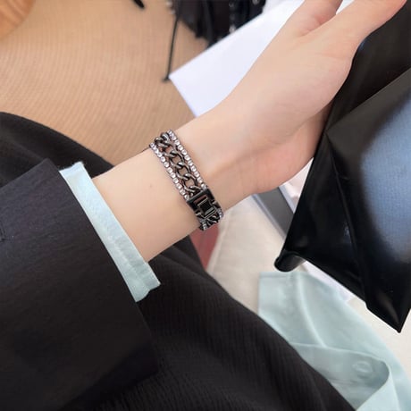 「V532」アップル ウォッチ バンド 女性 キラキラ apple watch チェーン ベルト 可愛い