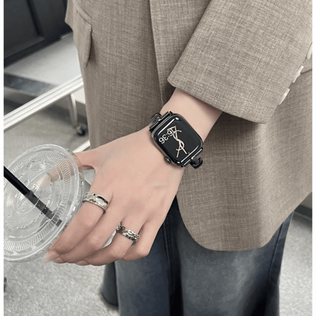 「V629」アップル ウォッチ バンド バングル apple watchバンド シルバー おしゃれ