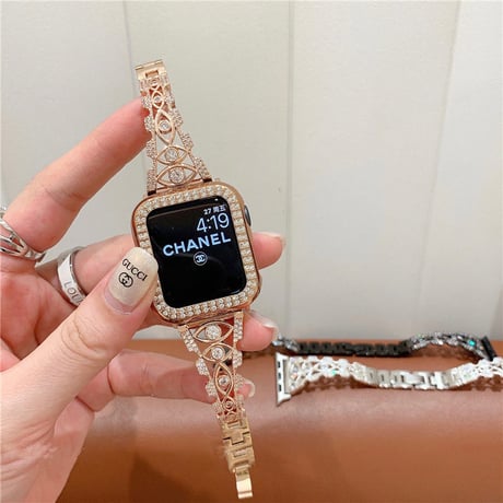 「V437」apple watch バンド キラキラ アップル ウォッチ バンド 女性 おしゃれ ブレスレット