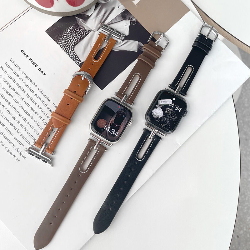 V081」apple watch 革バンド 蒸れ ない アップルウォッチ6/7/8/新型Ul