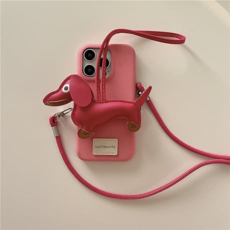 「V673」iphone16/16pro ショルダーケース 可愛い iphoneケース 韓国 流行り