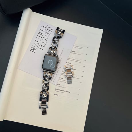 「V613」かっこいい アップル ウォッチ バンド ステンレス バイカラー apple watch バンド おしゃれ