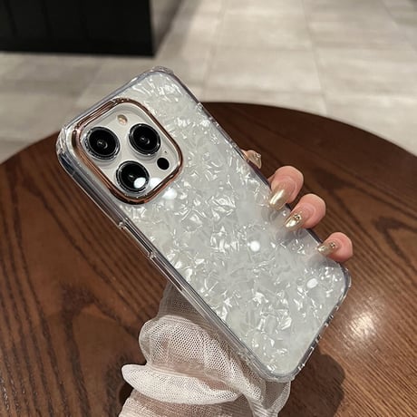 「V353」シェル ケース iphone14/13 透明 iphone ケース 人気 女子 韓国