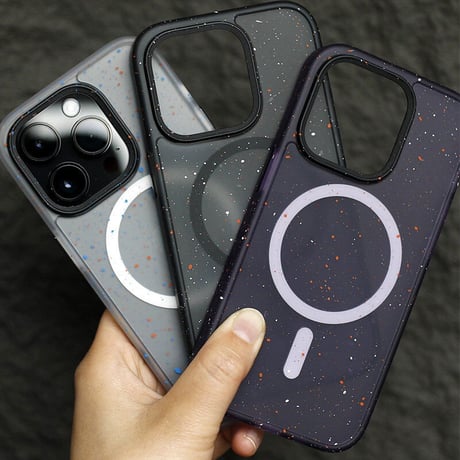 「V492」magsafe対応ケース iphone15 おしゃれ iphoneケース マット 指紋防止