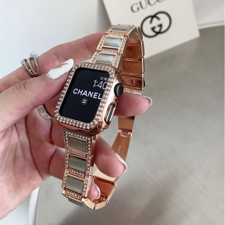 「V276」apple watch キラキラ バンド 天然石 ブレスレット アップルウォッチベルト おしゃれ