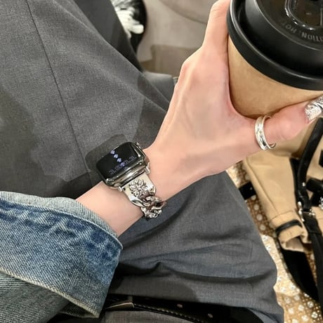 「V589」アップル ウォッチ バンド チェーン apple watch バンド おしゃれ