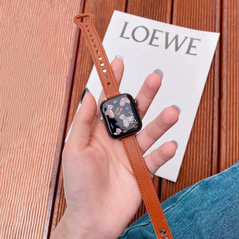 V325」apple watch レザー バンド 細い アップル ウォッチ バンド 女性