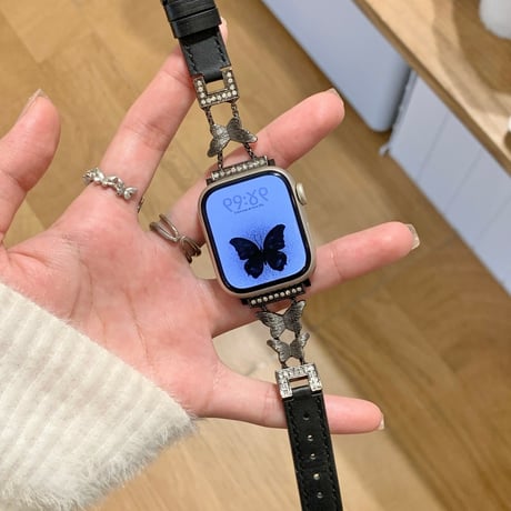 「V726」apple watchバンド かわいい 蝶々 42mm/46mm アップルウォッチ バンド 女性 おすすめ