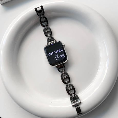 「V251」アップル ウォッチ チェーン バンド シルバー ピンクゴールド apple watch ブレスレット ラインストーン