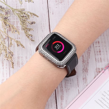 「V330」キラキラ アップルウォッチカバー＋バンド 2点セット  apple watch レザーバンド 高級 おしゃれ