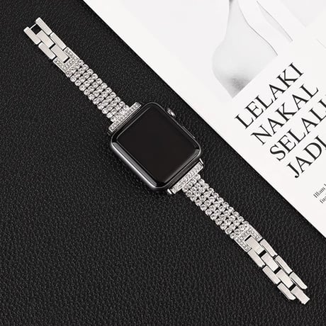 「V058」キラキラ アップルウォッチ バンド ジュエリー apple watchバンド カバー セット