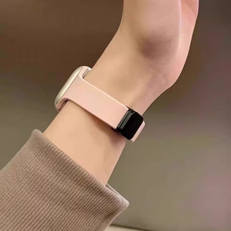「V733」アップルウォッチバンド シリコン 細め apple watch バンド マグネット おしゃれ
