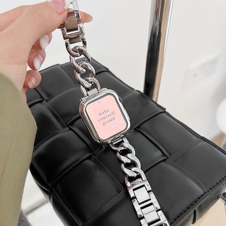 「V080」「apple watchケースセット」 アップル ウォッチ バンド チェーン ステンレス 高級