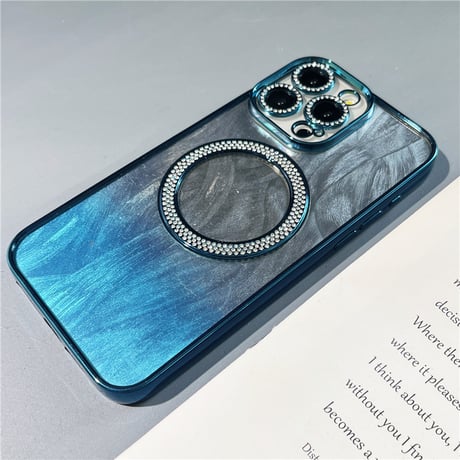 「V653」magsafe 対応 ケース かわいい iphone ケース 透明 可愛い インナーシート付き