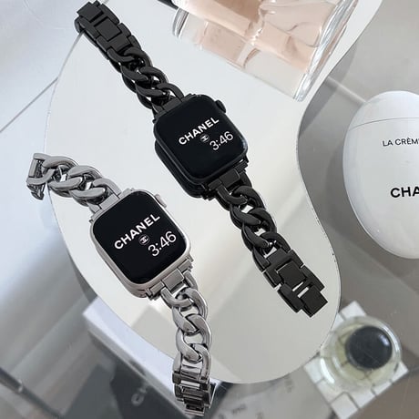 「V080」「apple watchケースセット」 アップル ウォッチ バンド チェーン ステンレス 高級