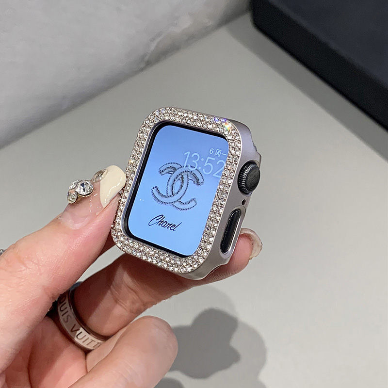 アップルウォッチ バンド apple watch キラキラカバー RG 44mm アップルウォッチ 7 カバー 保護カバー キラキラ レディース