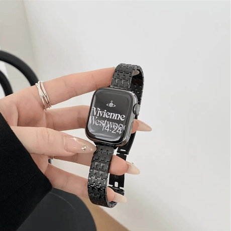 「V467」apple watch ステンレス バンド 千鳥柄 アップル ウォッチ バンド おしゃれ 女性/男性
