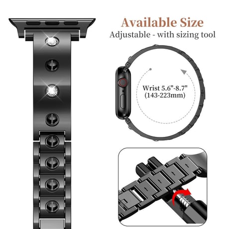 「V639」apple watchバングル アップルウォッチバンド おしゃれ 女性