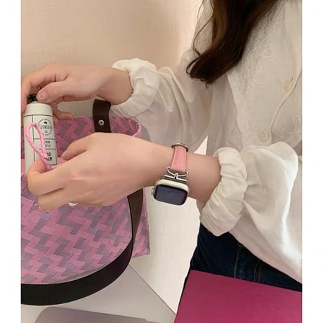 「V708」アップル ウォッチ レザー バンド 女性 apple watch バンド 細い