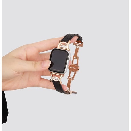「V663」アップル ウォッチ バンド 細め d バックル apple watchバンド レディース おしゃれ