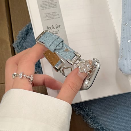 「V736」apple watch バンド かわいい 女性 アップルウォッチse/s10/11 交換ベルト おすすめ