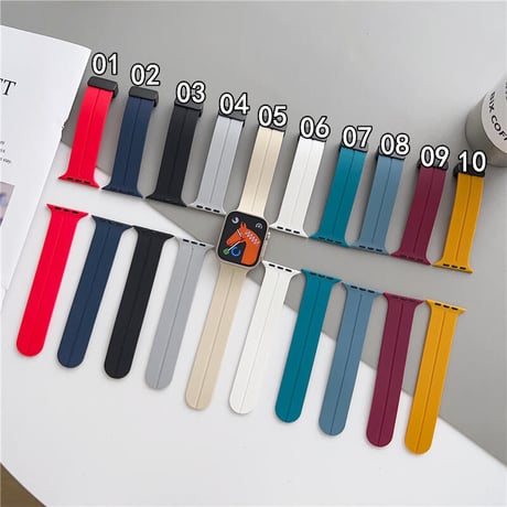 「V328」アップル ウォッチ バンド マグネット おすすめ apple watchシリコンバンド おしゃれ メンズ レディース