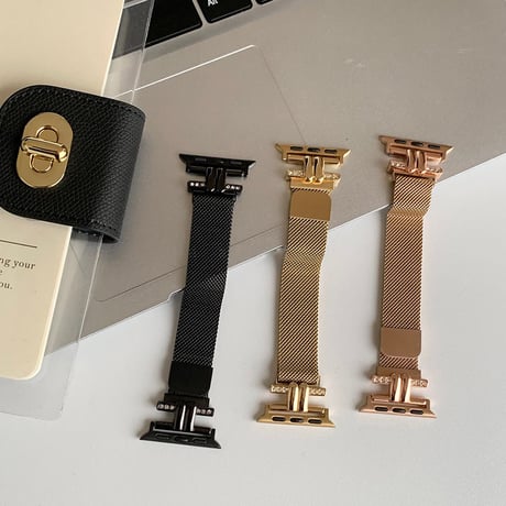 「V425」apple watch バンド 蒸れない アップルウォッチ ステンレス バンド メッシュ
