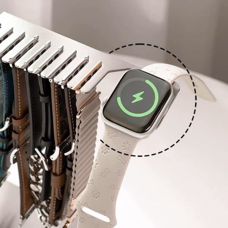 「V646」apple watch 充電 スタンド アップルウォッチバンド 収納