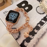 「V263」apple watch バンド チェーン 韓国 おしゃれ アップルウォッチ ブレスレット ステンレス
