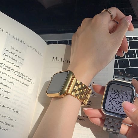 「V142」アップルウォッチ バンド メンズ ステンレス Apple Watchバンド ビジネス おしゃれ