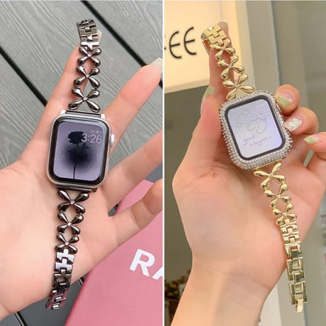 「V375」apple watch ステンレス バンド 女性 apple watchバンド チェーン おしゃれ