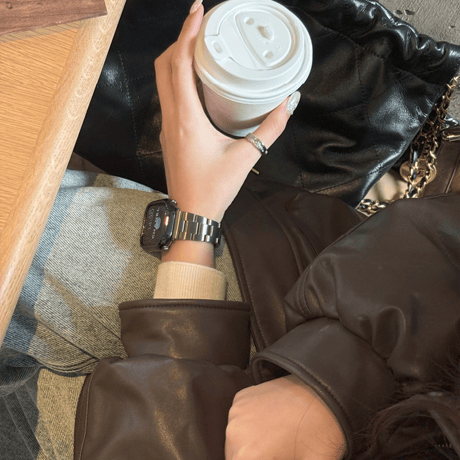 「V648」アップル ウォッチ バンド 女性 人気 apple watchバンド+カバー 2点セット