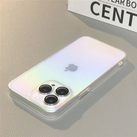 「V435」iphone ケース 韓国 オーロラ iphone14/14pro ケース カメラ保護 半透明