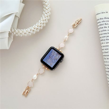 「V414」アップル ウォッチ バンド チェーン ブレスレット apple watch バンド 可愛い 女性