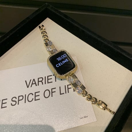 「V658」レディース アップル ウォッチ バンド ジルコン apple watchバンド 可愛い