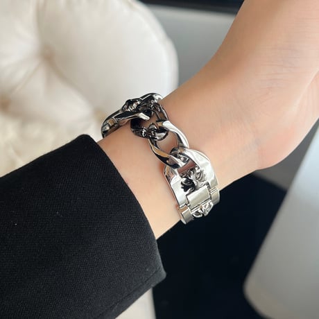「V613」かっこいい アップル ウォッチ バンド ステンレス バイカラー apple watch バンド おしゃれ