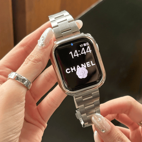 「V648」アップル ウォッチ バンド 女性 人気 apple watchバンド+カバー 2点セット