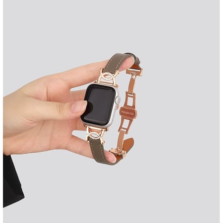 「V663」アップル ウォッチ バンド 細め d バックル apple watchバンド レディース おしゃれ