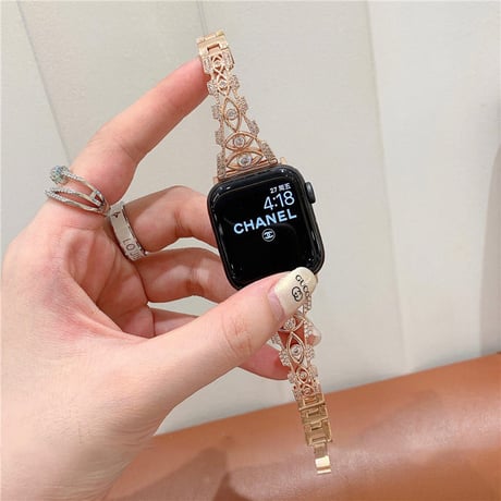 「V437」apple watch バンド キラキラ アップル ウォッチ バンド 女性 おしゃれ ブレスレット