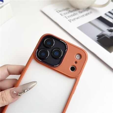 「V272」半透明 iphone17/17air/16/16proケース マット感 iphone15/14ケース 指紋防止 耐衝撃